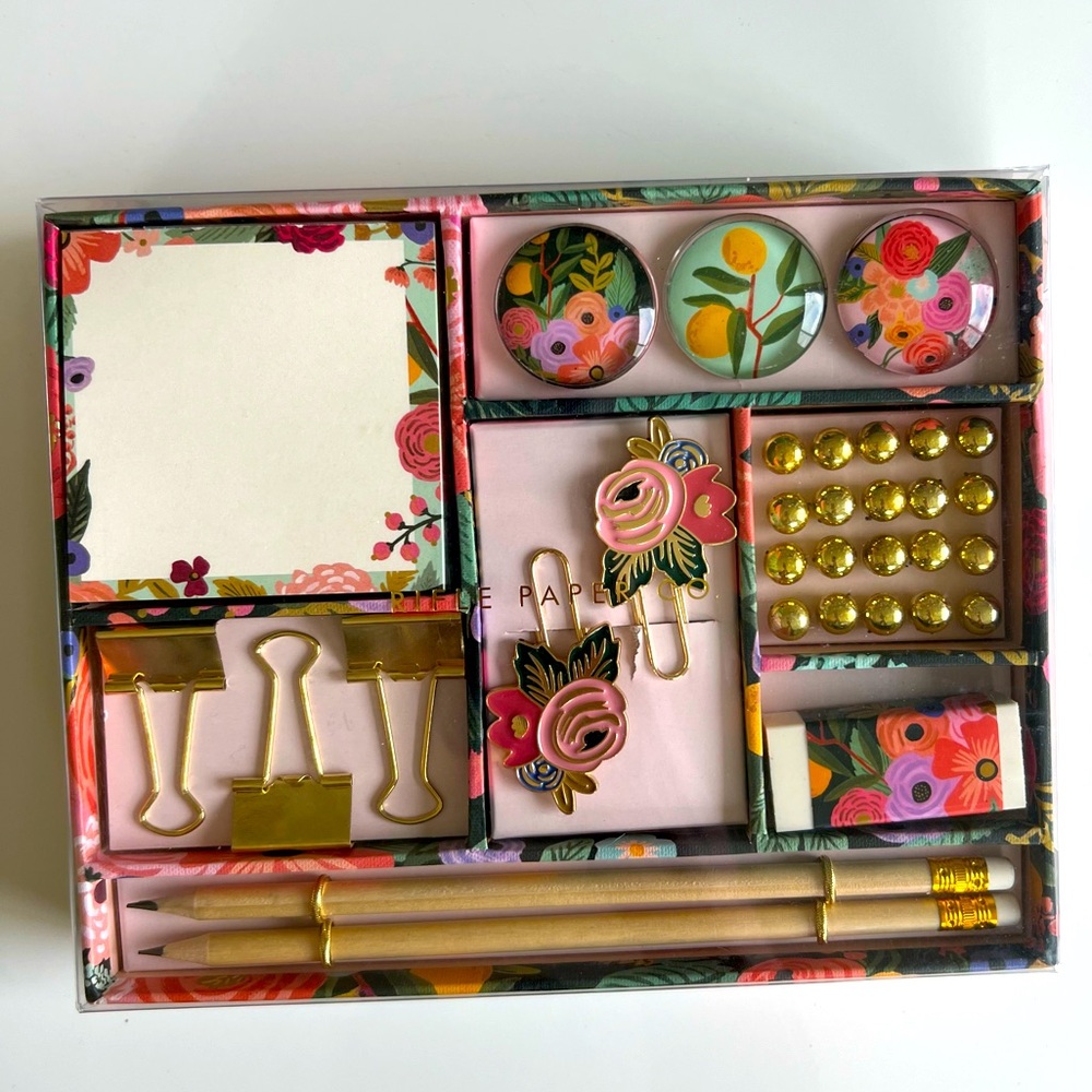 Rifle Paper Co. Garden Party Office Kit - Floral Design NIB
